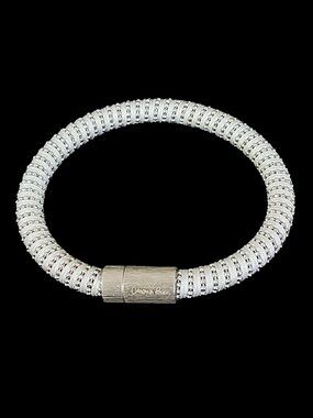 Carolina Bucci Sterling Silver Caro Woven Magnetic Bracelet Size S - Like New